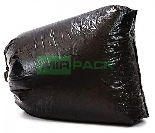 Мешки для мусора 120 л, 35 мкм, в пачках, 200 шт. черные, - 2х слойные до 35 кг - Вид 4